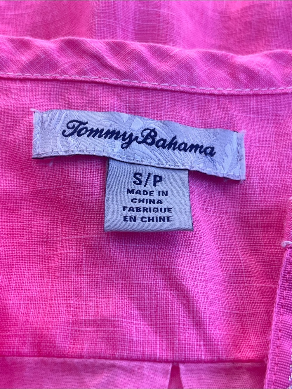 Tommy Bahama Pink Linen Shift Dress Sleeveless Pockets Lined Size Small - Picture 7 of 10